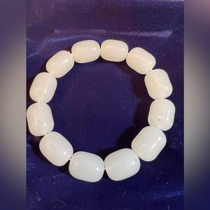 Bangle Bracelet Imitate White Fat Jade Bracelet New